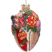Faberge Jewel Egg Pink Ornament 7 Inches