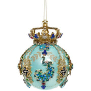 Crown Jewel Ornament Turquoise 7"