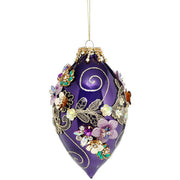 Kings Jewels Finial Ornament Purple 8"