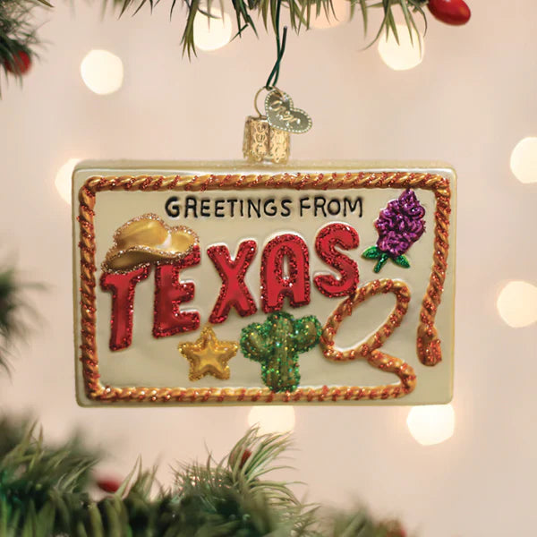 Texas Postcard Ornament