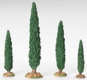 Cypress Tree Set of 4 10" 5" Series