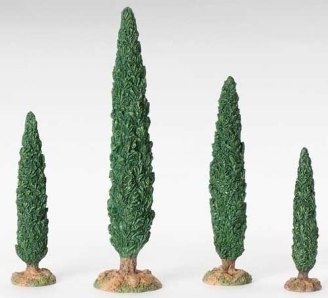 Cypress Tree Set of 4 10" 5" Series