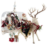 Fairytale Santa with Deer and Fantasy Carriage