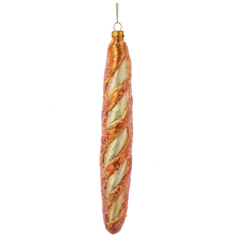 French Baguette Glass Ornament 7.75"