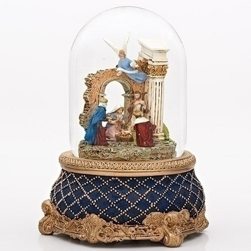 Nativty with Stonewall Domed Water Globe 8"