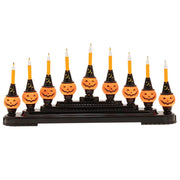 Halloween 9 Pumpkin Bubble Light Candolier