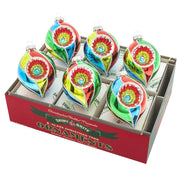 Holiday Splendor 3.25" Decorated Reflector Tulips Set of 6