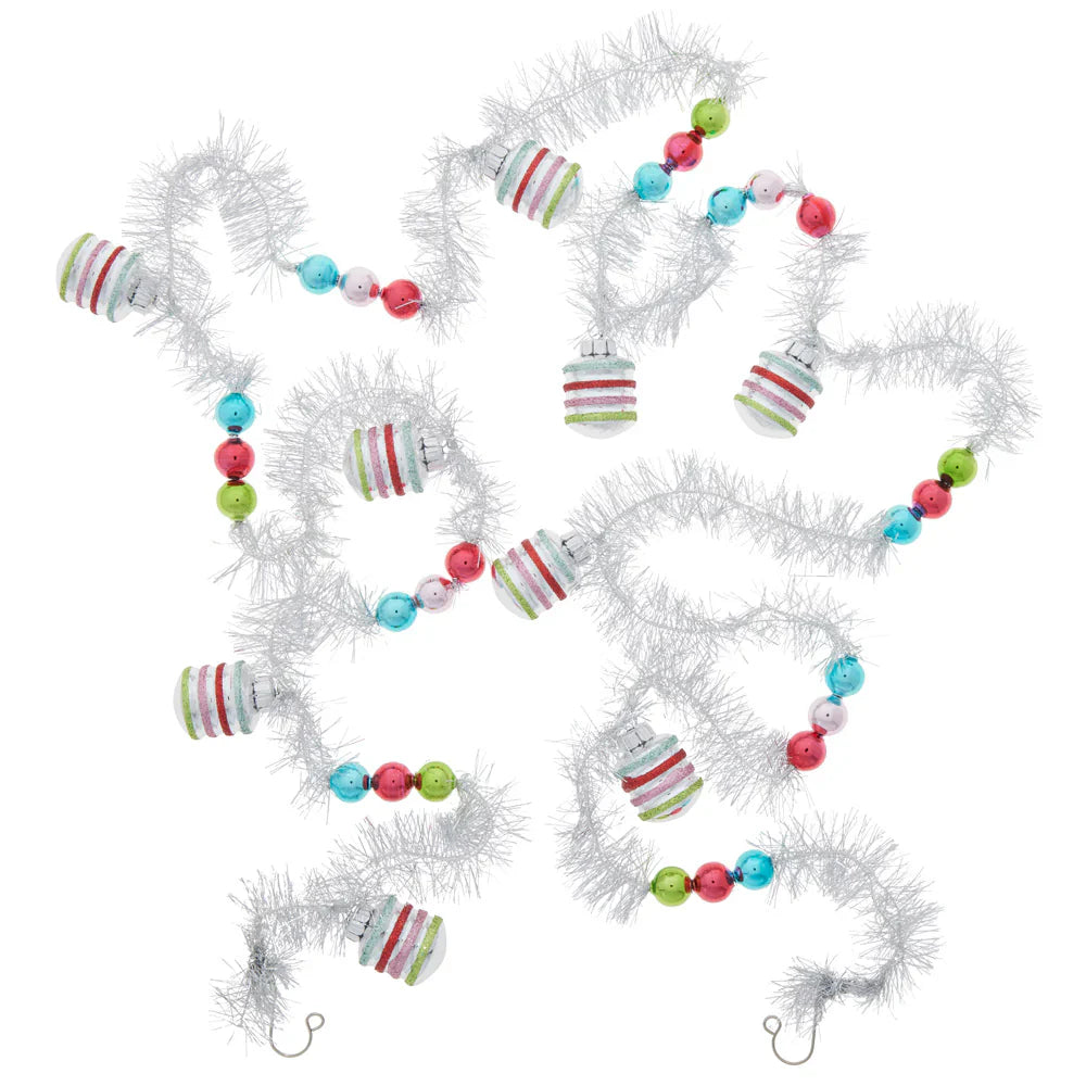 Festive Fete Ball and Tinsel Garland 7 Feet Long