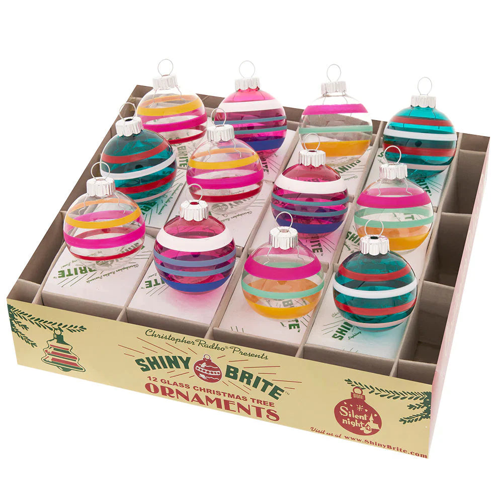 Vivid Vintage Decorated Shapes 1.75" Set of 12