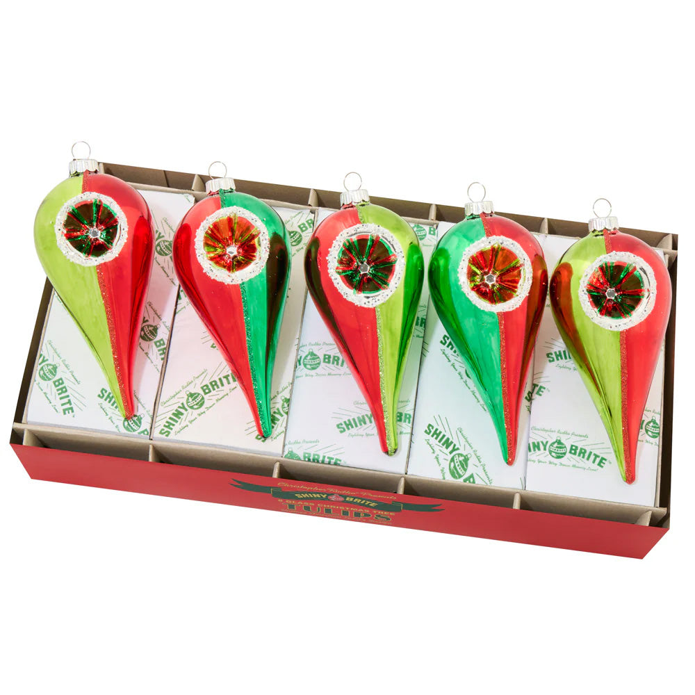 Holiday Splendor 5" Reflector Tulips Set of 5