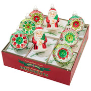 Holiday Splendor Figures and Reflector Rounds Set of 8