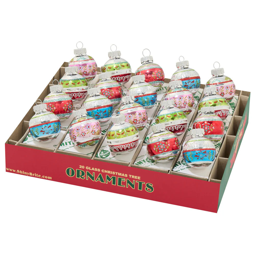 Festive Fete 1.25" Decorated Rounds Set of 20