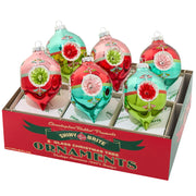 Festive Fete 3.25" Decorated Reflector Tulips Set of 6