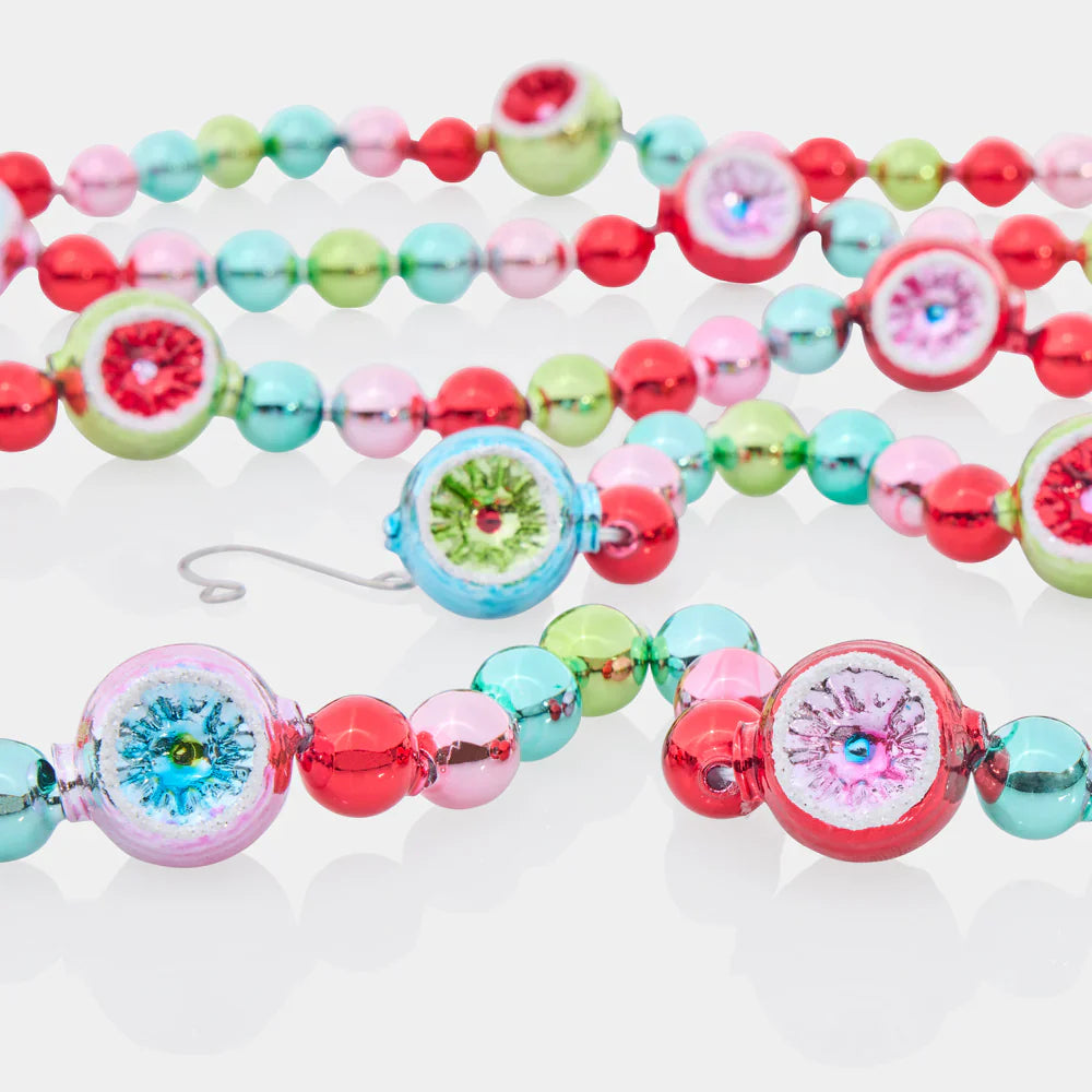 Festive Fete Ball and Reflector Garland 7 Feet Long