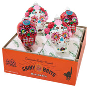 Halloween 4" Decorated Skulls Set of 4
