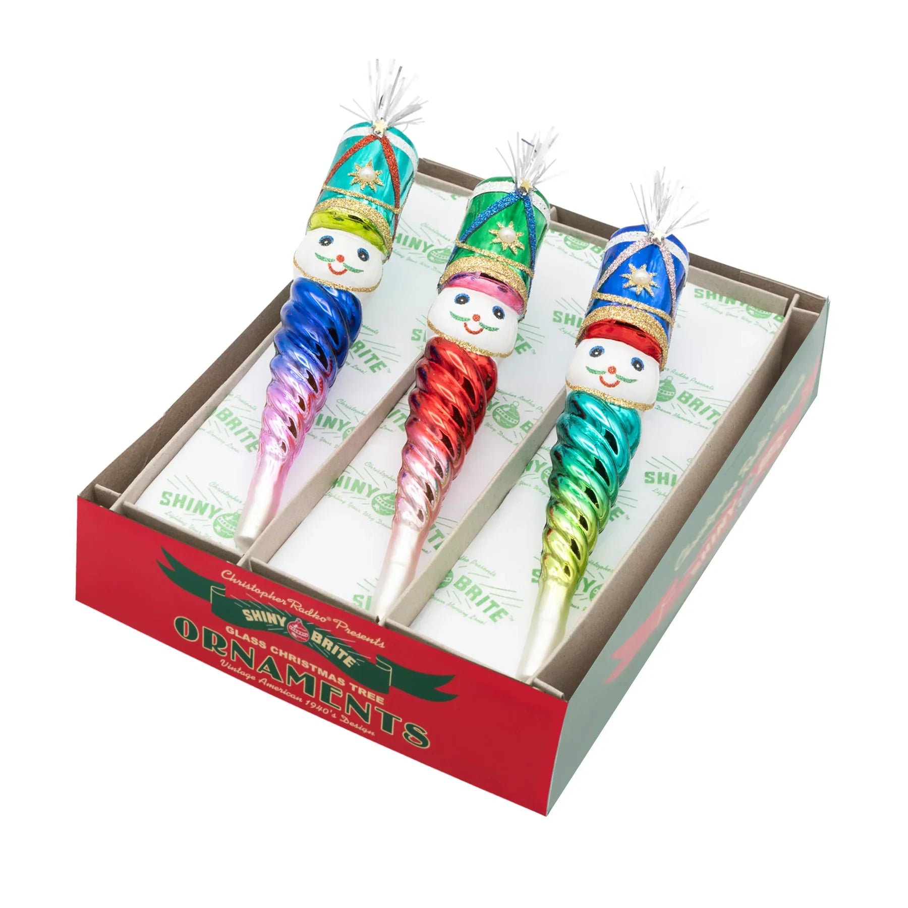 Christmas Confetti 7" Nutcracker Icicles Set of 3