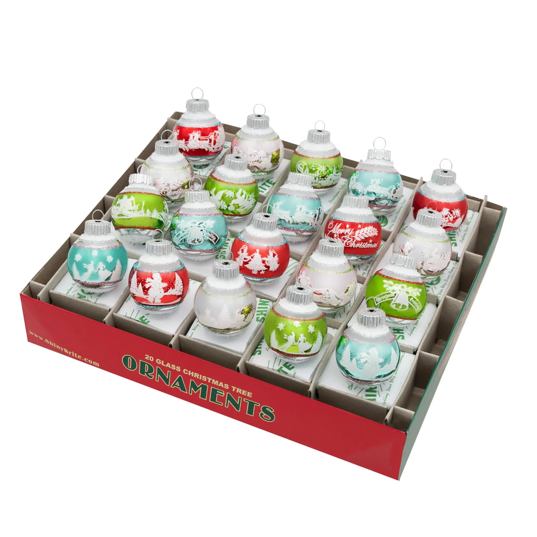 Festive Fete 1.25" Signature Flocked Rounds Set of 20