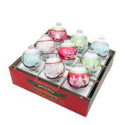 Festive Fete 2.5" Signature Flocked Rounds Set of 9