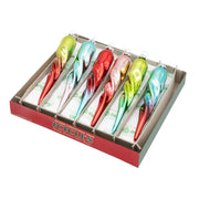 Festive Fete 5" Glass Icicles Set of 6