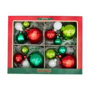Holiday Splendor 1.25", 1.75" and 2.5" 4 Piece Clusters Set of 4