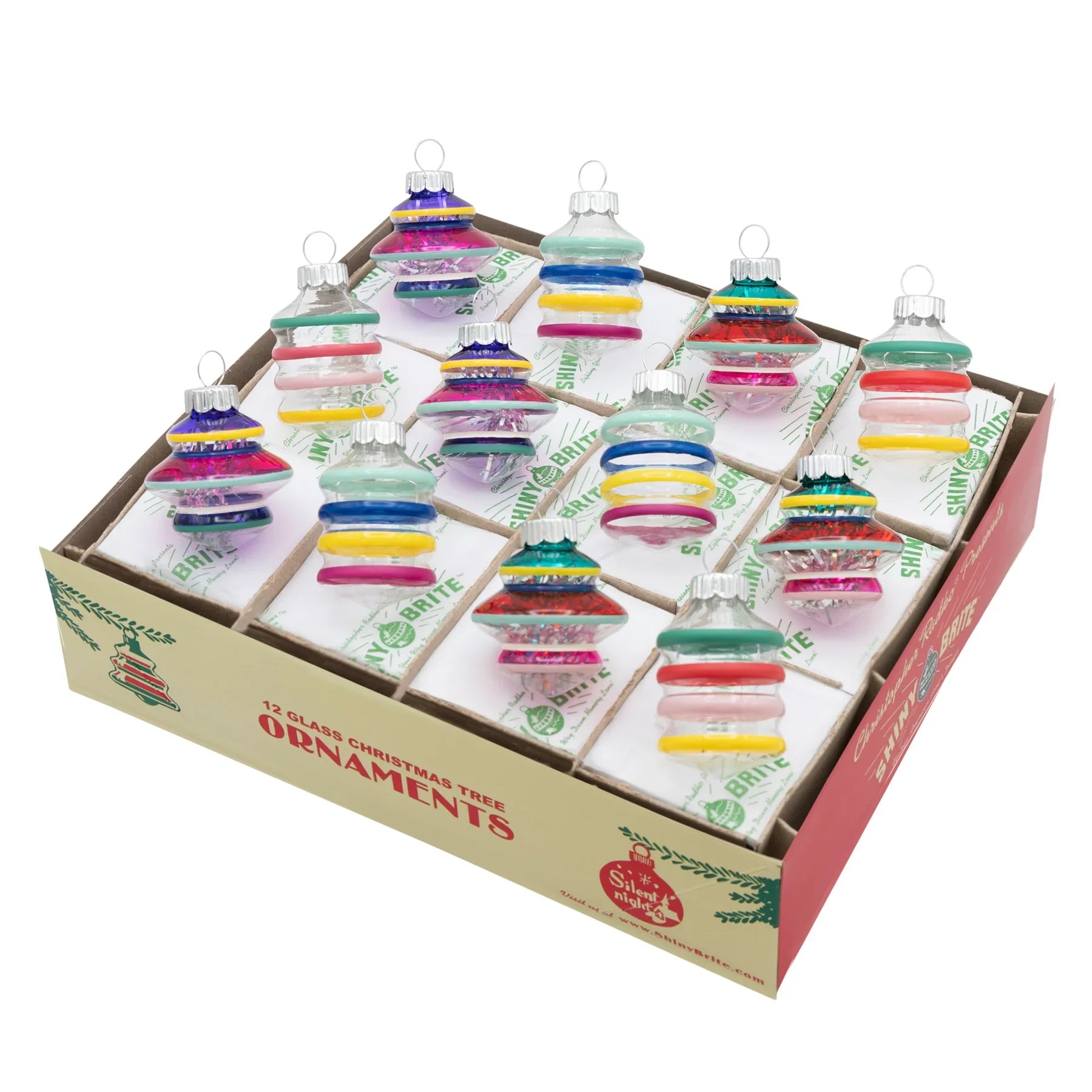 Vivid Vintage 1.75" Decorated Shapes Set of 12