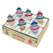 Vivid Vintage 3.25" Decorated Shapes Set of 6