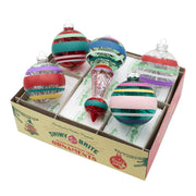 Vivid Vintage 3.25” Decorated Rounds & 7” Shape Set of 5