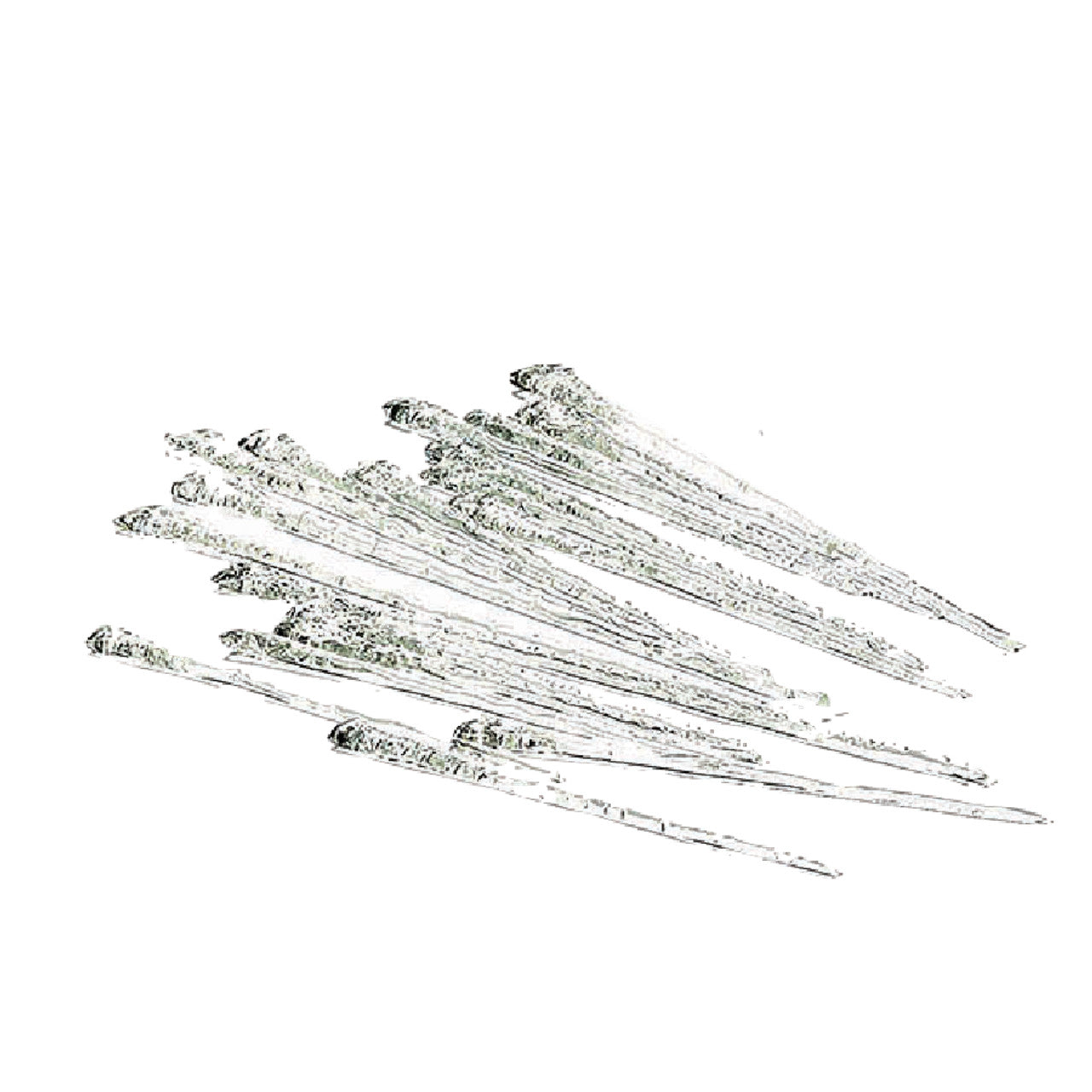Classic Glass Icicle Ornament 3 Assorted Size Set of 24
