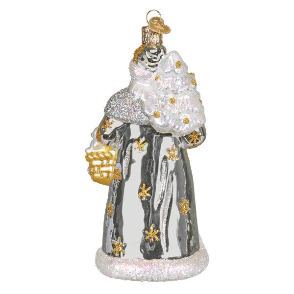 Sterling Santa Ornament
