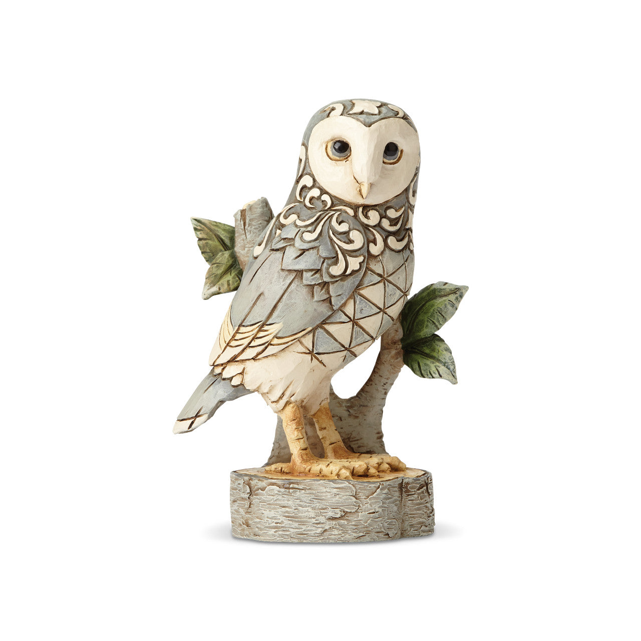 Wisdom Begins With Wonder White Woodland Owl on Branch