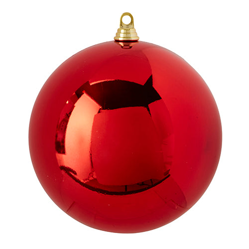 Shiny Red Ball Shatterproof Ornament 10 Inch Diameter