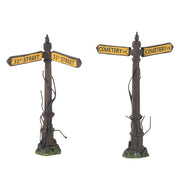 Creepy Street Signs Set of 2