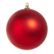 Matte Red Ball Shatterproof Ornament 10 Inch Diameter
