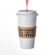 Coffee Cup Ornament 3.75"
