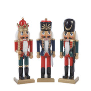 Regal Wooden Soldier Nutcrackers 10" Set of 3