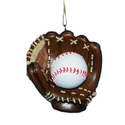 Glove & Baseball Ornament 2.75"