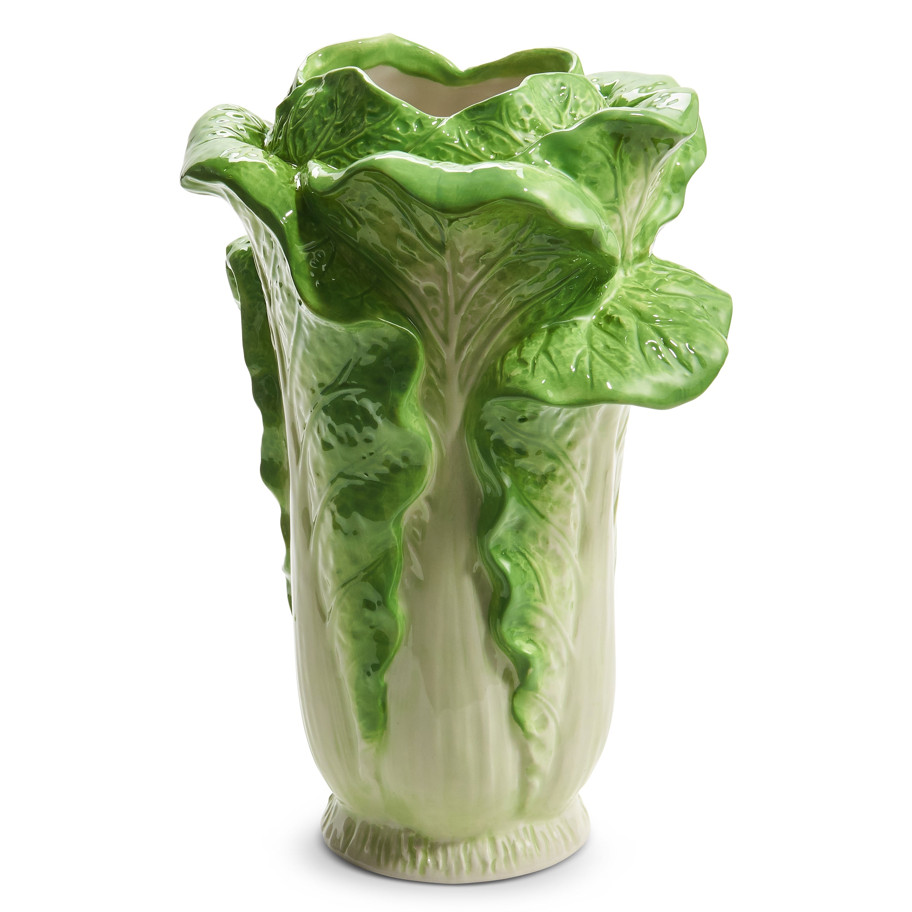 Green Cabbage Vase 12.5"