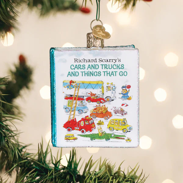 Cars and Trucks and Things That Go Book Ornament