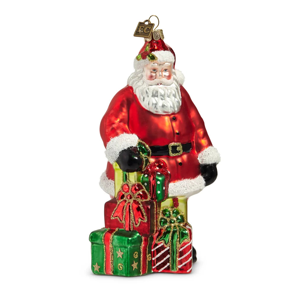 Special Delivery Santa Ornament 6.5"