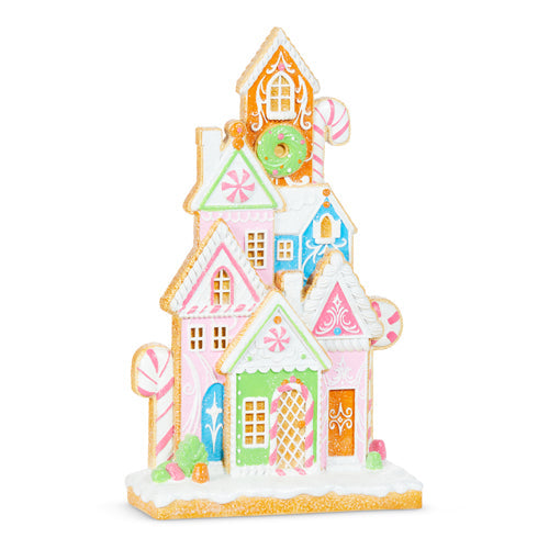 Bright and Sweet Gingerbread House Scene 16"