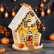 Haunted Halloween Gingerbread House 12"