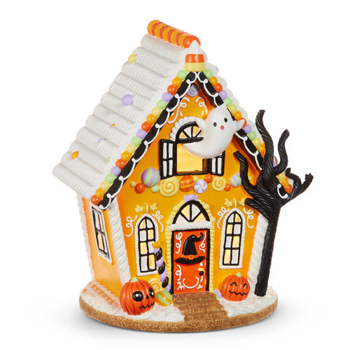 Haunted Halloween Gingerbread House 12"