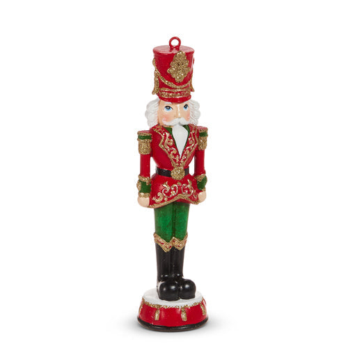Red and Green Nutcracker Ornament 6"