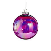 Shatterproof Seamless Purple Iridescent Ball Ornament 6"