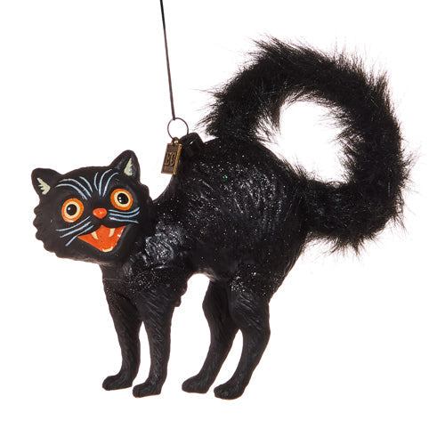Fraidy Cat Ornament 5 Inches