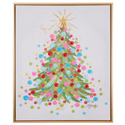Christmas Confetti Tree Framed Wall Art 23.5"