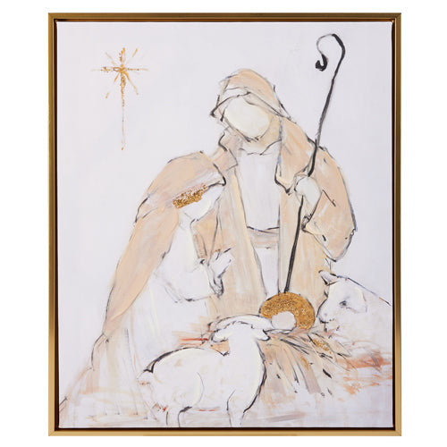 Holy Family Nativity Framed Wall Art 21.5"