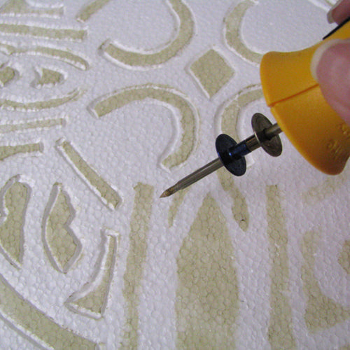 Crafter's Presicion Engraver with Faux Rock & Brick Template Sheet