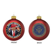 Trump America Great Again Glass Ornament 80mm