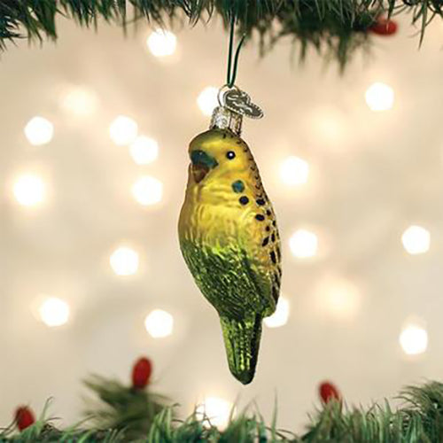 Miniature Parakeet Ornament 3.5"
